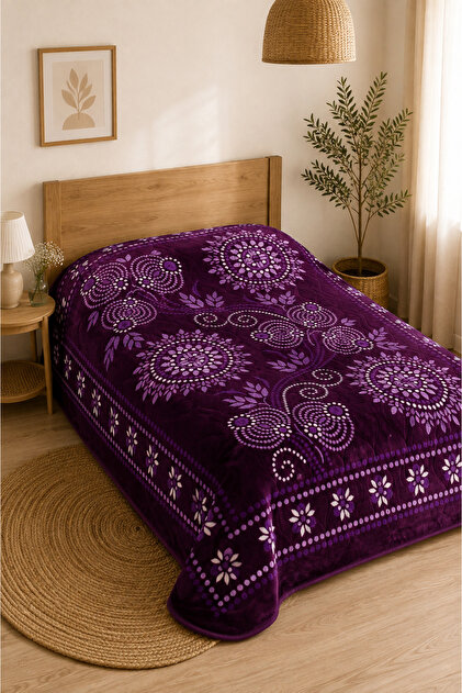 Sarar Double 4 kg Embossed Blanket | 200X240 cm | Soft Texture, Warm and Comfortable