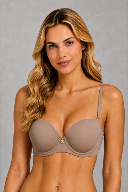 Women's Pink Lace Detailed Padded Daily Bra