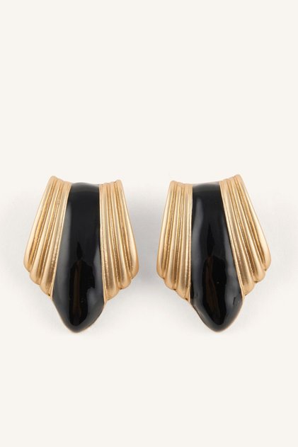 Women's Geometric Formed Textured Earrings I7154Axns