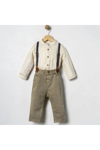 Mymi̇o Boys 9-24 Months Printed Kri̇nkil 2-Piece Set