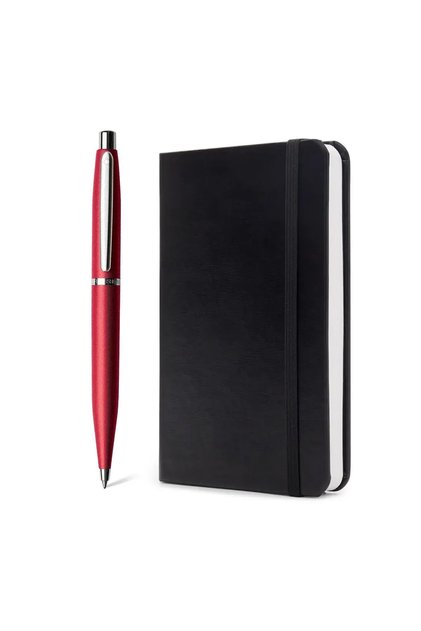 VFM 9403 Excessive Red Pen with Chrome Trim with A6 Notebook