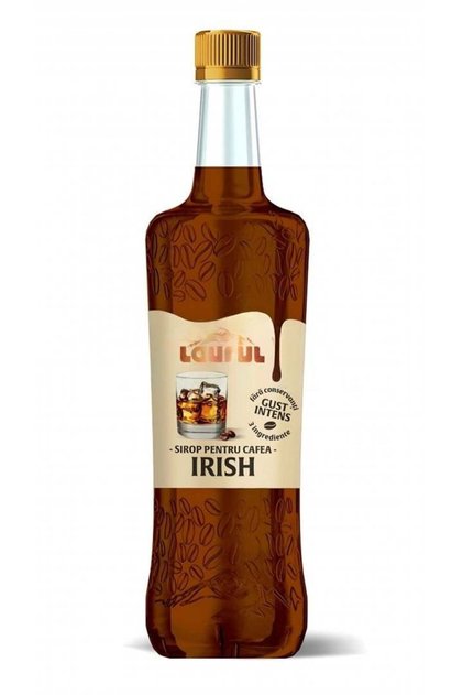 Sirop de cafea cu aromă irlandeză, pentru Latte, Cappuccino și Frappe, 0,70 L