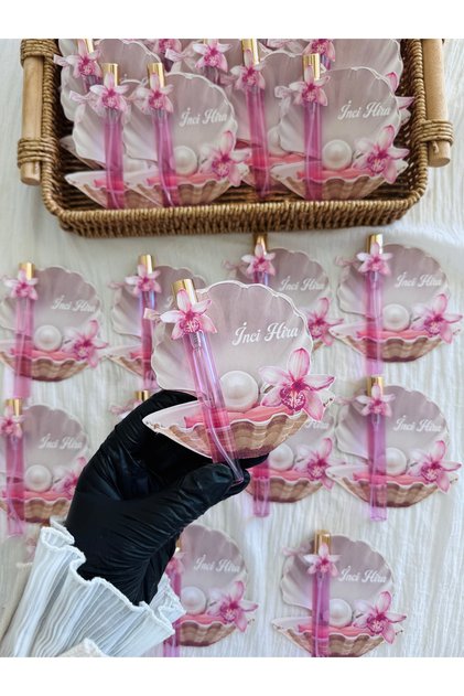 15 Adet İnci Konseptli Cep Kolonyası, Doğum, Doğum günü, Mevlid, Bebek hediyeliği