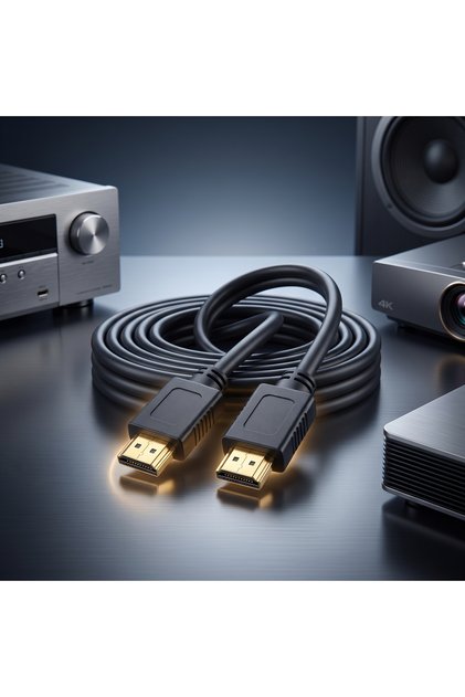 1M High-Definition HDMI Cable – 4K Resolution for Audio and Video Transmission to Screens and Projectors