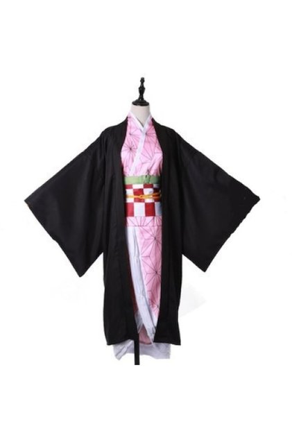 Costum Cosplay Anime Kimetsu no Yaiba Kamado Nezuko, 10-12 ani