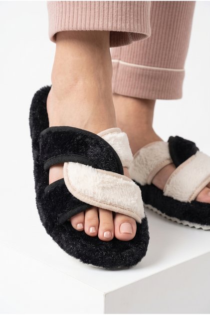Women'S, Warm, Soft Textured, Comfortable, Strappy, Plush House Slippers