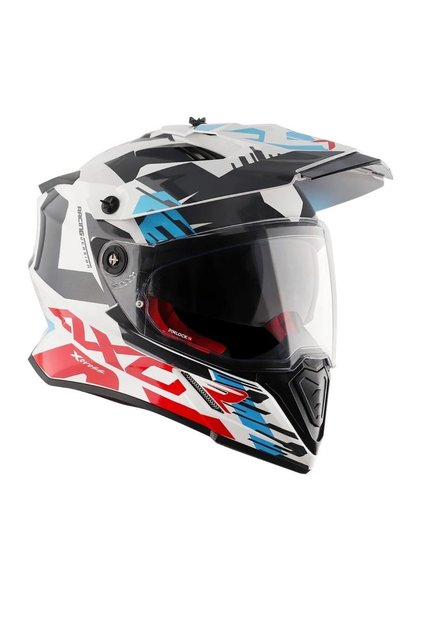 X-CROSS X1 VİZÖRLÜ KAPALI KASK BEYAZ KIRMIZI