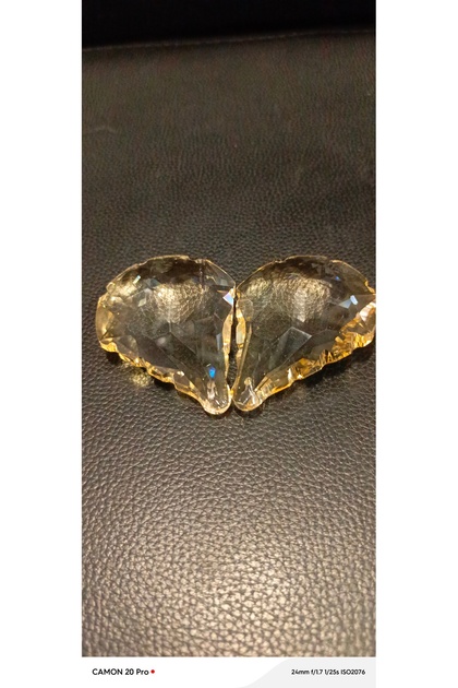 2 ADET Büyük Paraşüt Kristal Avize Taşı(BOY6,5cm-EN 4,5 cm)