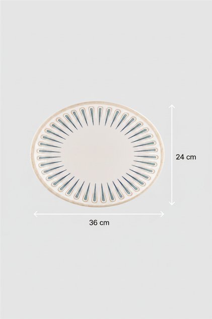 Ellips Oval Kayık Tabak 36cm Digital Sierra