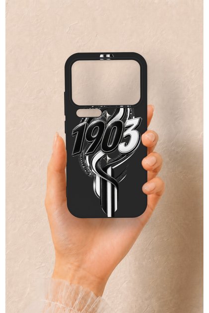 Xiaomi Mi 17 Pro 5g Compatible Black and White Ivy Pattern Silicone Case