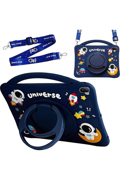 Kids Case Compatible with Huawei MatePad SE 11" 2024, Cute Robot Kids Tablet Cover with Pen