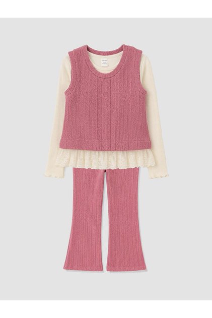 Crew Neck Girls' Set (W6)
