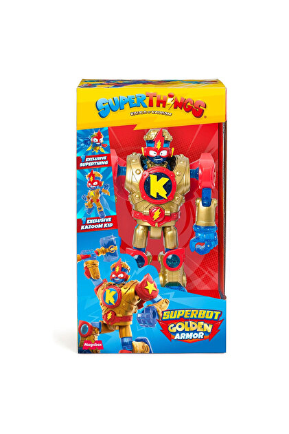 Set de joacă Superbot Kazoom Power Golden Armor 15 cm