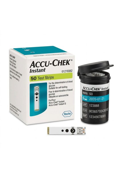 Accu‑Chek Instant Test Strips 50‑Pack for Accurate Blood Glucose Monitoring and Self‑Testing