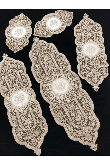 5 Piece Glittery Living Room Set