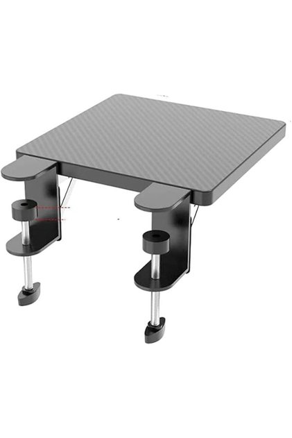 OUGIC Ergonomics Desk Extender Tray, 9.5"x9.1" Punch-Free Clamp on, Foldable Keyboard Drawer Tray, T
