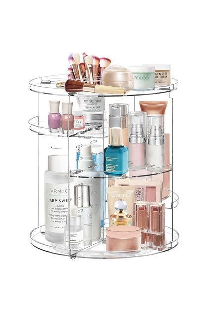 360 °   Organizator rotativ pentru cosmetice, 9 compartimente