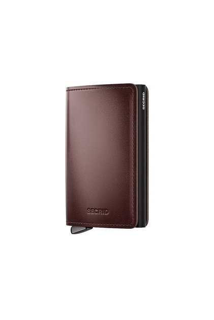 Premium Slimwallet+ Dusk Card Holder Wallet, Dark Brown