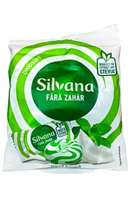 Bomboane cu aromă de mentă și frișcă, fără zahăr, cu îndulcitori 60g