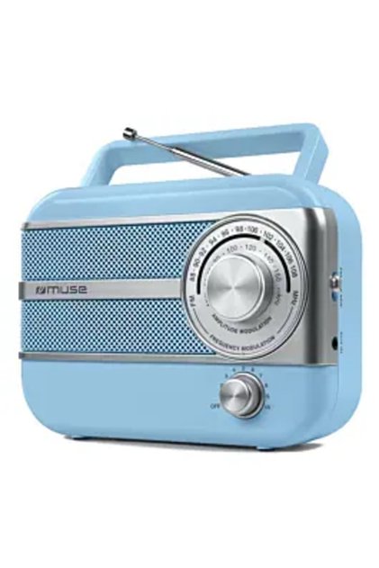 Radio portabil retro M-056 SC, FM/MW, Albastru