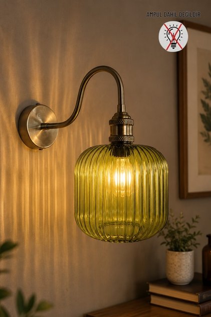 Mopa Green Glass Single Sconce S Body Retro Pendant Lamp Restaurant Living Room Lighting