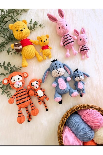 EL ÖRGÜSÜ WİNNİE THE POOH VE ARKADAŞLARI (PİGLET, TİGGER, EYORE, WİNNİE)