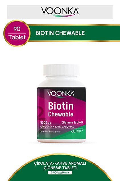 Biotin Chewable 60 Çiğneme Tableti