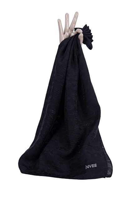 Leopard Square Scarf Black