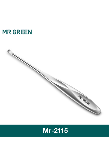 MR.GREEN Mr-2115 MR.GREEN Stainless Steel Ear Pick with Rounded Edge Easy Clean Ear Spoon Earpick fo