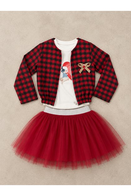 Triple Set with Rabbit Skirt