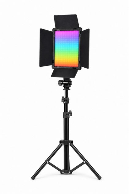 كيت إضاءة RGB LED للفيديو، Pro LED 300 للتصوير والفيديو مع سطوع ولون قابلين للتعديل 3200–6500K