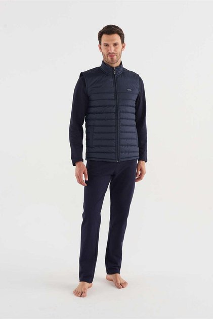 3763 Men's Long Sleeve 100% Cotton 2 Thread Tracksuit with Vest