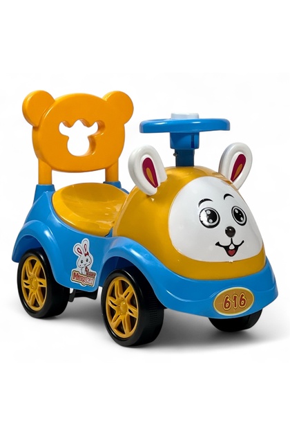 Ride On Car - Ride On Kids Car With Music & Lights, Kids Push Car | Durable Push Car For Toddlers With Seat Storage, Children Toy Suitable For 1-4 Years