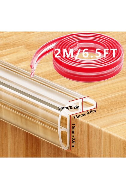 White 30mm 2 Meter-78.7 In 1m/3m/4m/5m Proofing Edge Protector Strip L Corner Protectors Table Corne