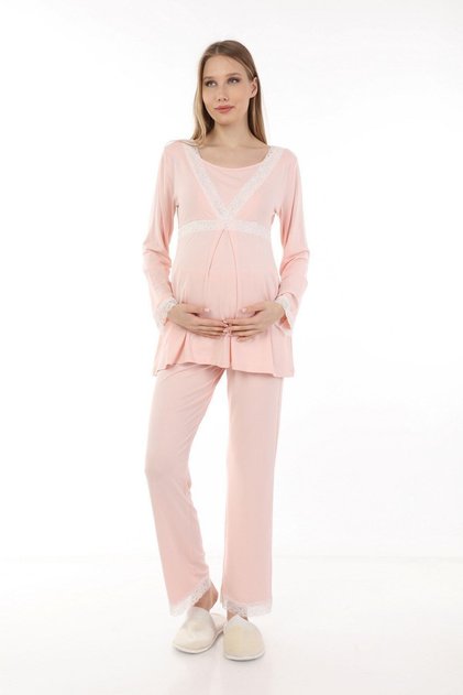Myra9700 Maternity Pajama Set -Pink