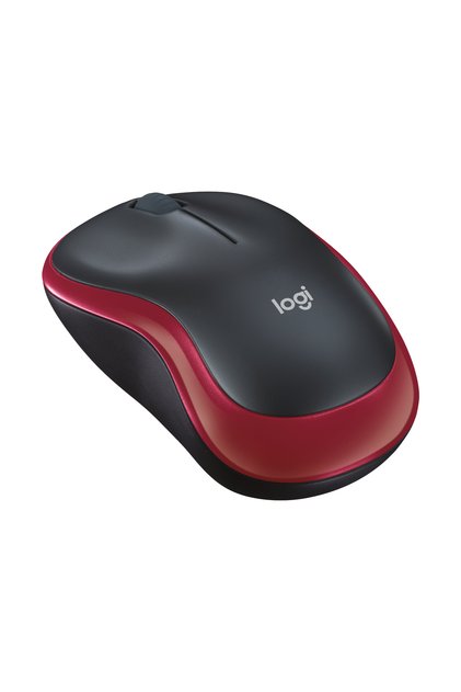 Mouse wireless compact M185 cu receptor USB - roșu