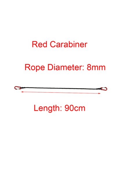 90CM Heavy Duty Bungee Cord Elastic Tie Strap String Carabiner Hooks Kayak Cycling Luggage Packing R