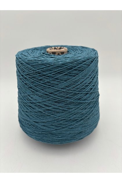 (1 kg) Cotton Hand Knitting Yarn - Cotton Yarn - Punch Yarn - Bag Yarn - Motif Yarn / Petrol Blue