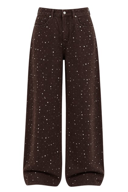 Coffee Stone Denim Pants