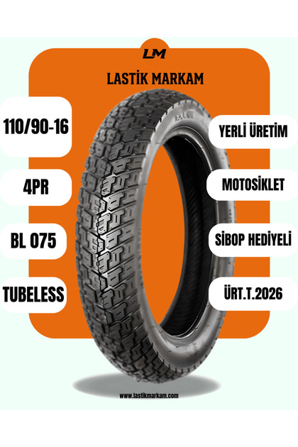 YERLİ ÜRETİM-110/90-16 4PR BL075 TL/DUBLEKS-SUBAP HEDİYELİ