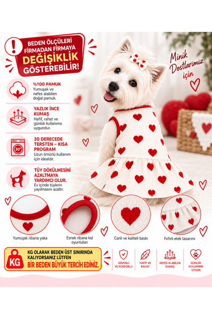 Küçük Irk LoveBerry Köpek Kıyafeti Köpek Elbisesi Kedi Elbisesi (1-10KG)