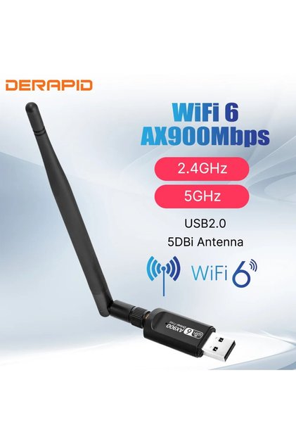 DE-AX900-BT 5.3 WiFi USB Adapter AX900 Bluetooth 5.3 Wireless Dual Band 2.4G/5GHz Wi-Fi Antenna USB