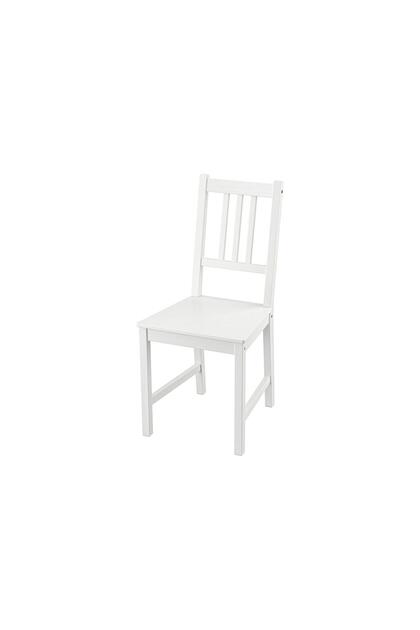 Beyaz 1 Adet Modern Sandalye cm - Şık Yemek Odası/Mutfak