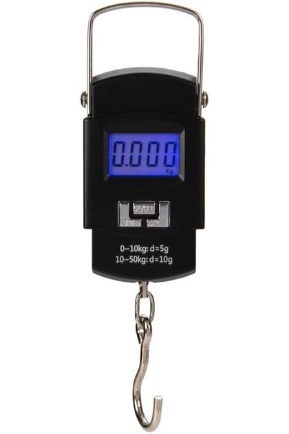 Handeor Portable Digital Electronic Luggage Scale, 50Kg/110Lb, with Built-In Hook for Hanging Bags for Weighing,