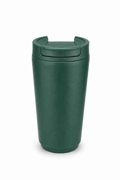 كوب قهوة معزول من الفولاذ المقاوم للصدأ سعة 12 أونصة (350 مل) لون أخضر داكن (Dark Green)