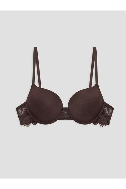 Underwire Padded Lace Detailed T-Shirt Bra (W6)