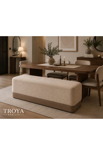 Troya Mobilya Cozy 90 cm Uzun Puf Bench