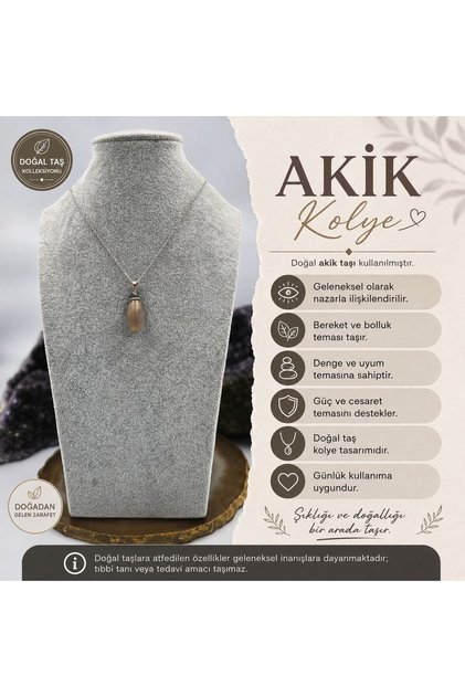 Agate Natural Stone Pendant (1)