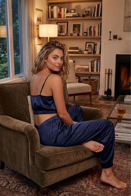 Royal Touch Satin Strap Pajama Set