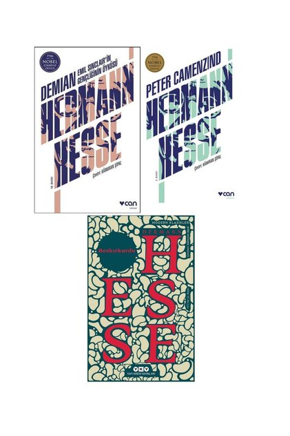 Hermann Hesse - Demian - Bozkırkurdu - Peter Camenzind 3 Kitap Set
